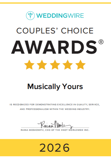 Musically Yours 2026 WeddingWire Couples' Choice Award